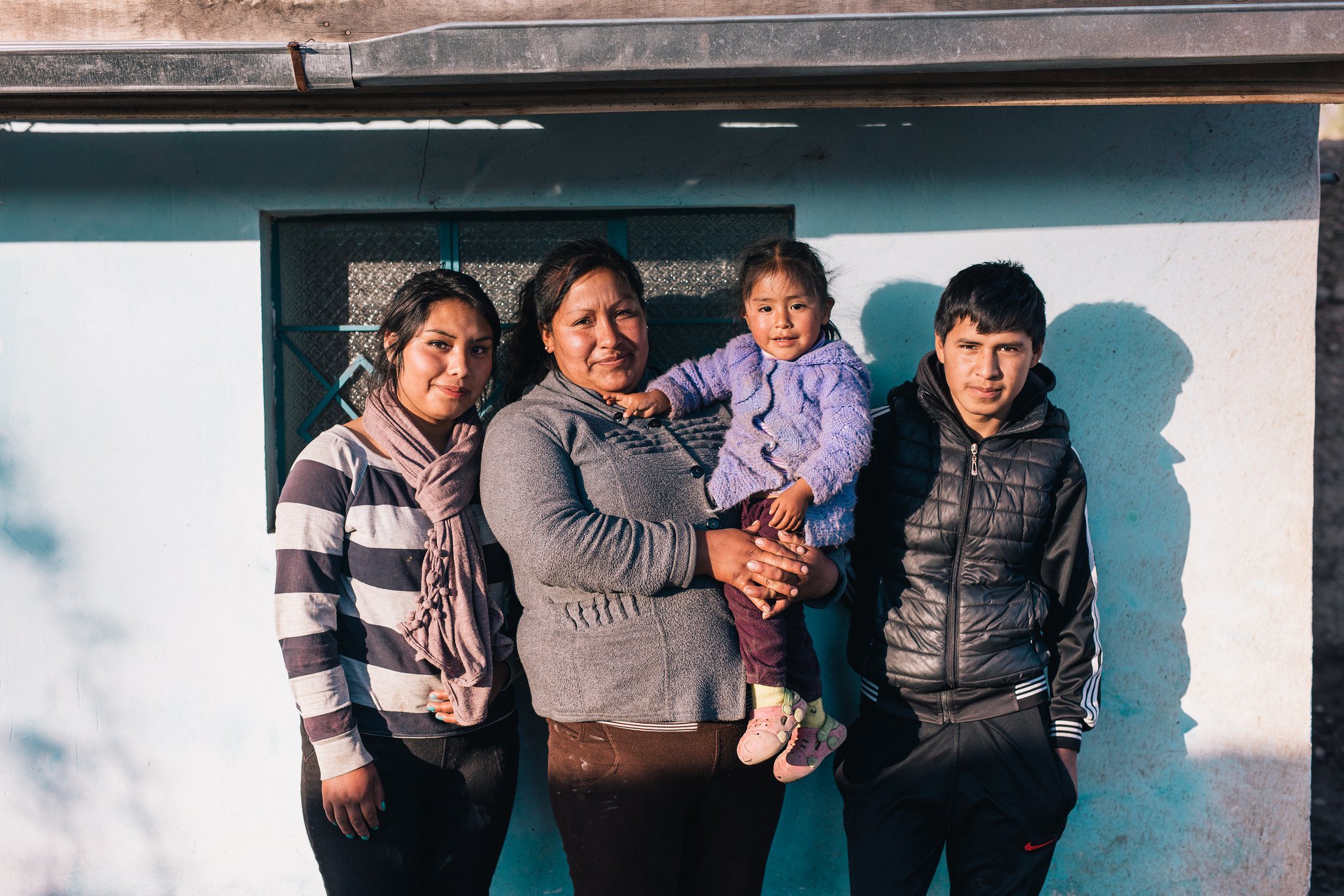 Monica and family in Peru