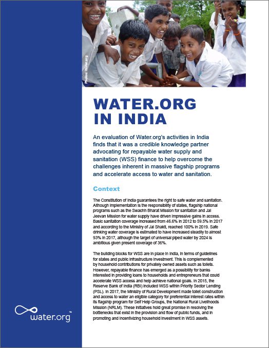 Water.org in India learning brief on systems change thumbnail