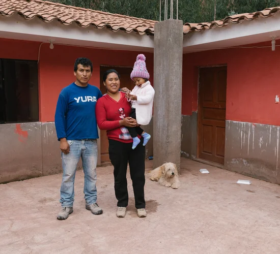 Ladreo and his family in Peru