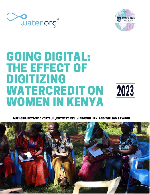 Going Digital The Effect of Digitizing WaterCredit on Women in Kenya