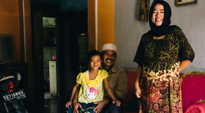 Erni's family in Indonesia