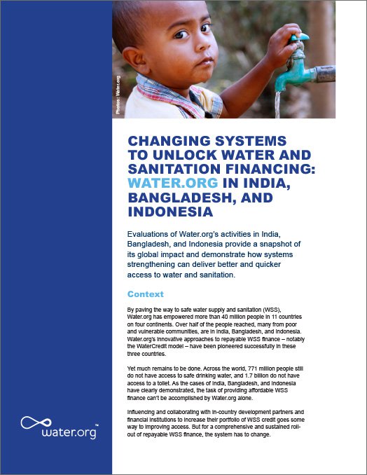 Changing systems to unlock water and sanitation financing thumbnail